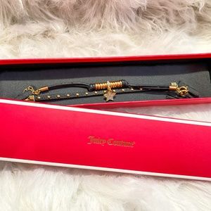 NWT Juicy Couture 2 Pack Star Charm Bracelet Y2K Fashion Jewelry Black